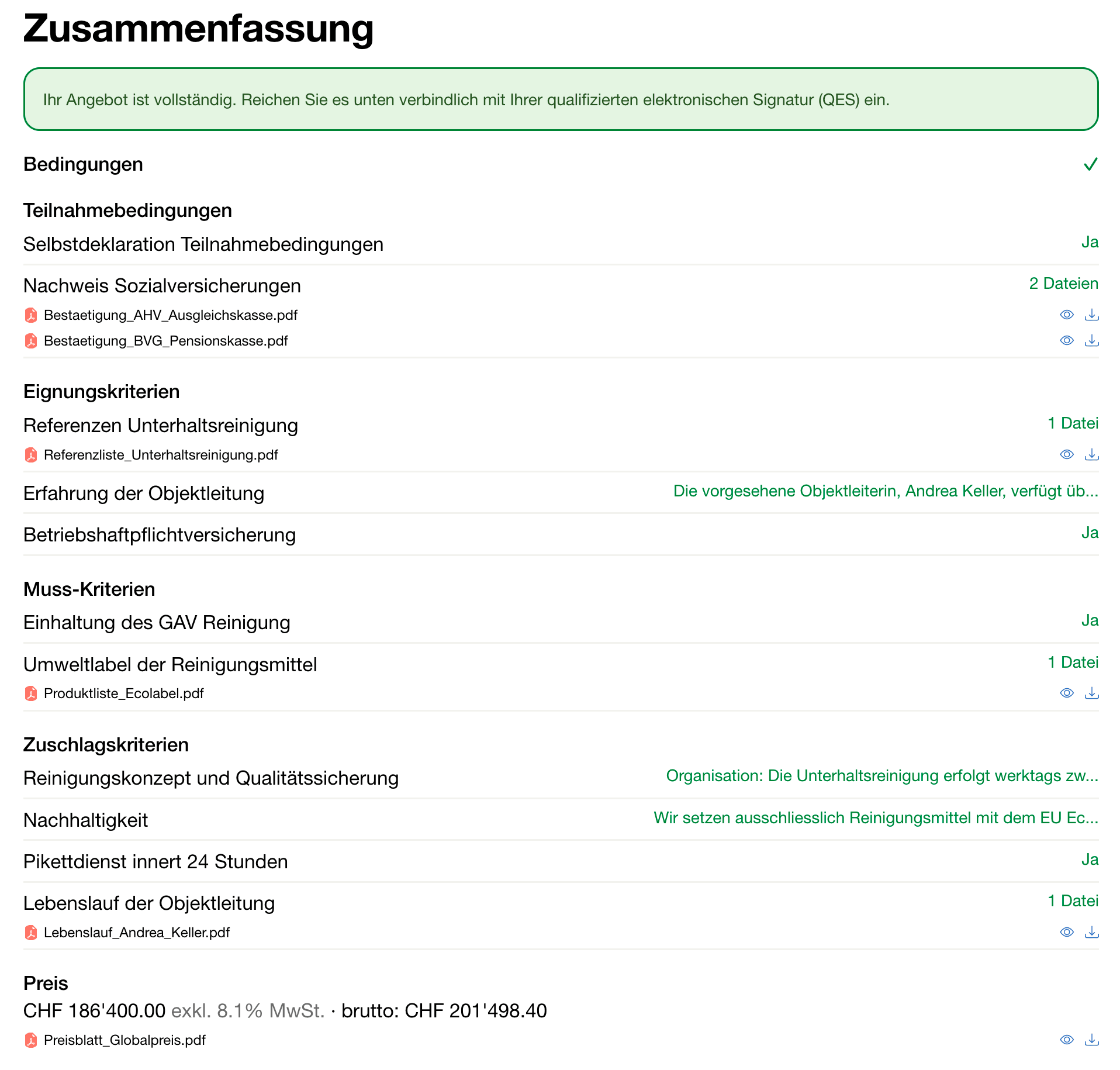 Angebote digital über submissio einreichen