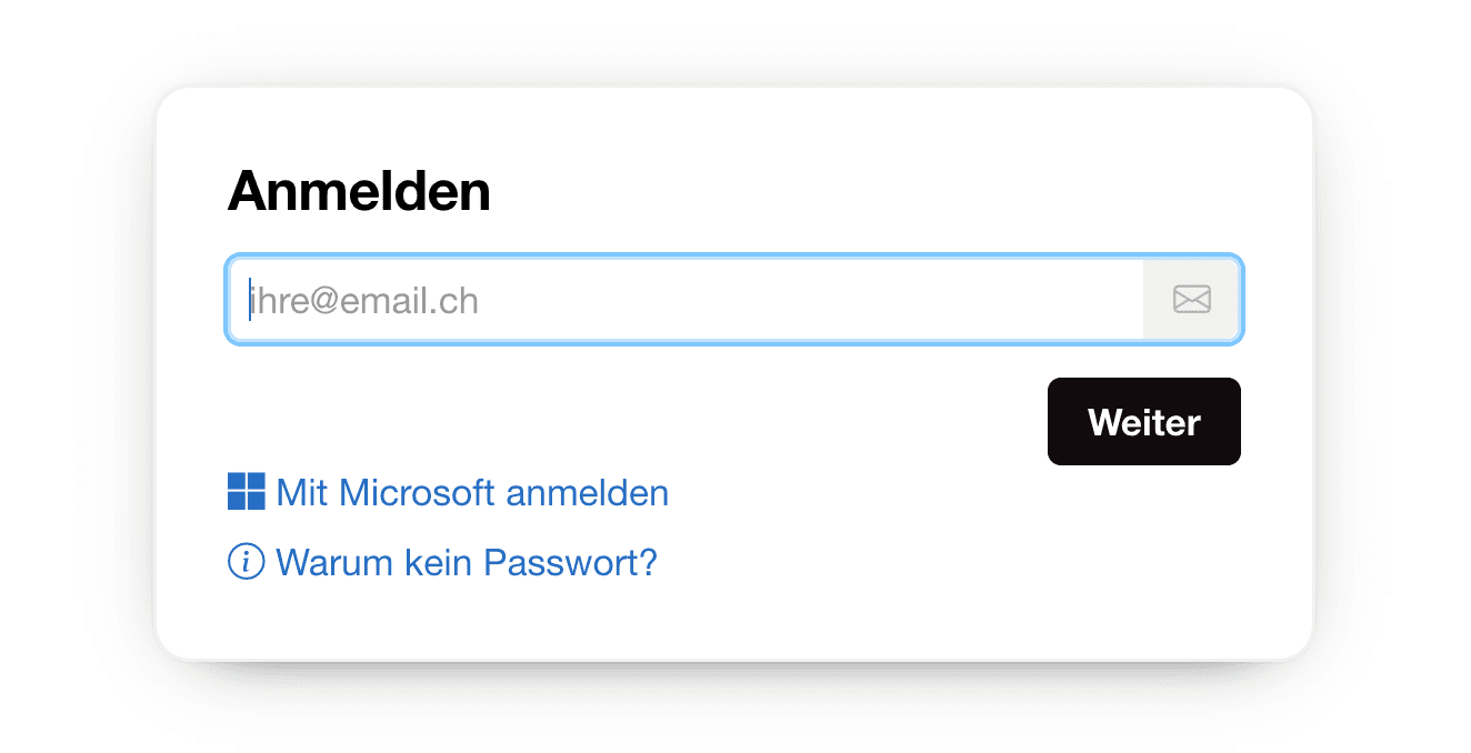 Passwortlose Anmeldung mit Magic Links