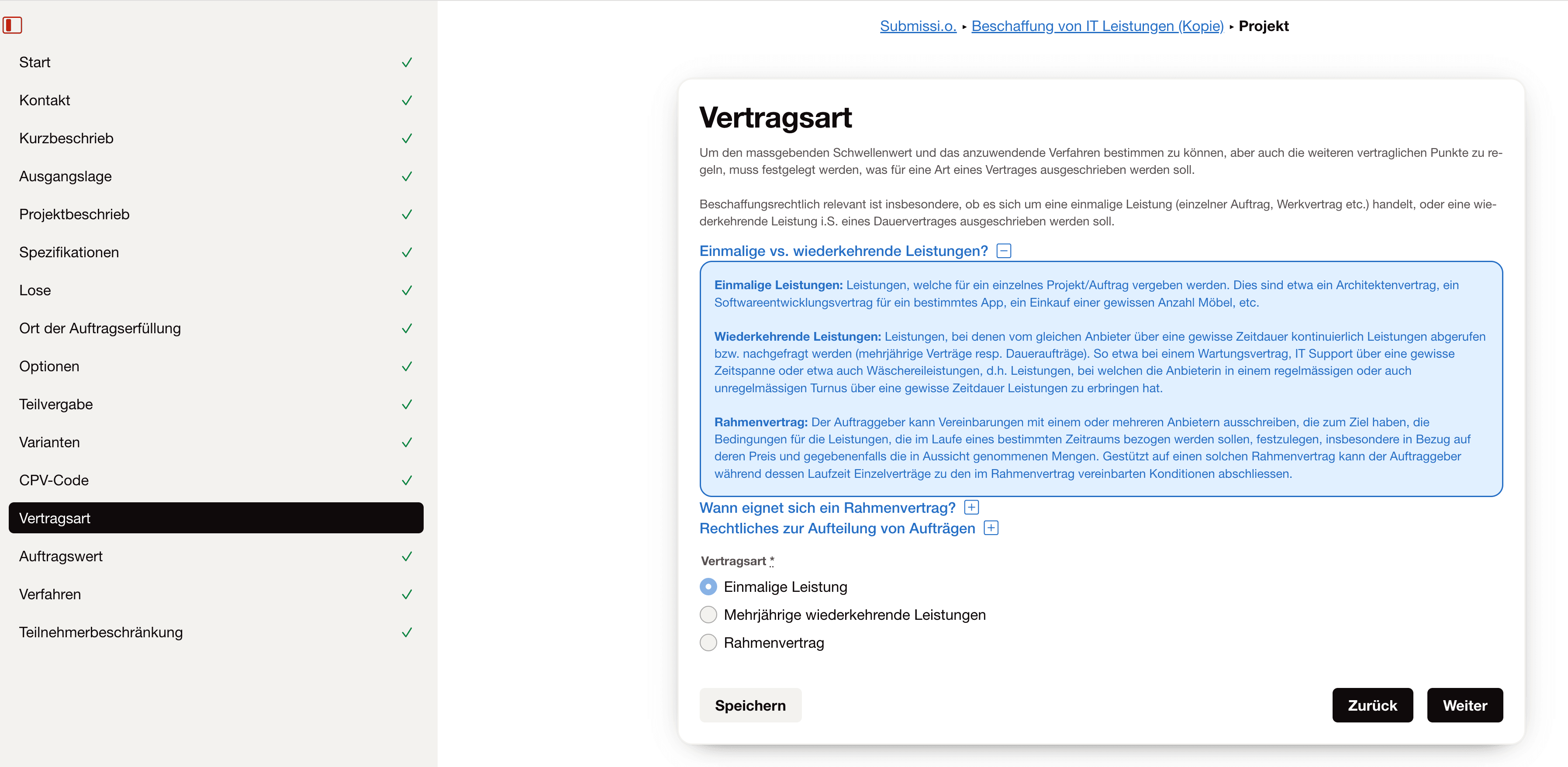 Neuer, hauseigener Projekt-Assistent